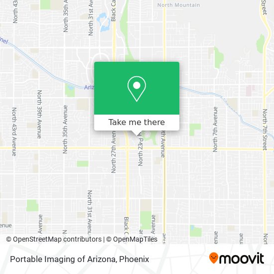 Portable Imaging of Arizona map