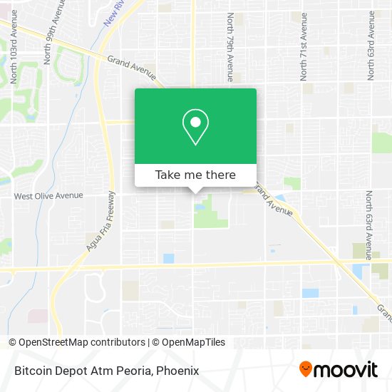 Bitcoin Depot Atm Peoria map