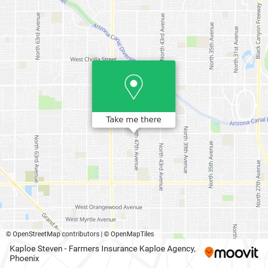 Kaploe Steven - Farmers Insurance Kaploe Agency map