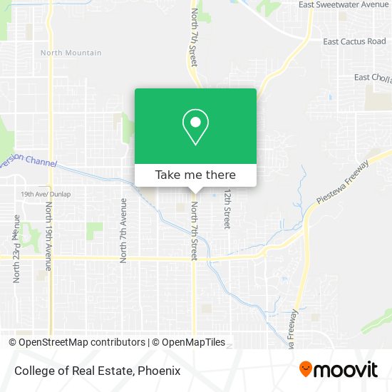 College of Real Estate map