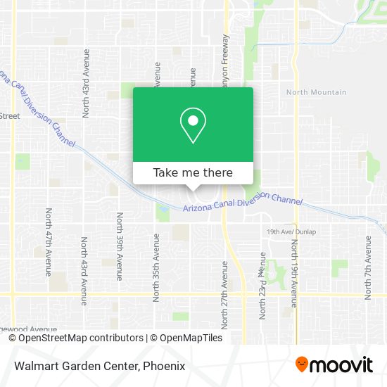 Mapa de Walmart Garden Center