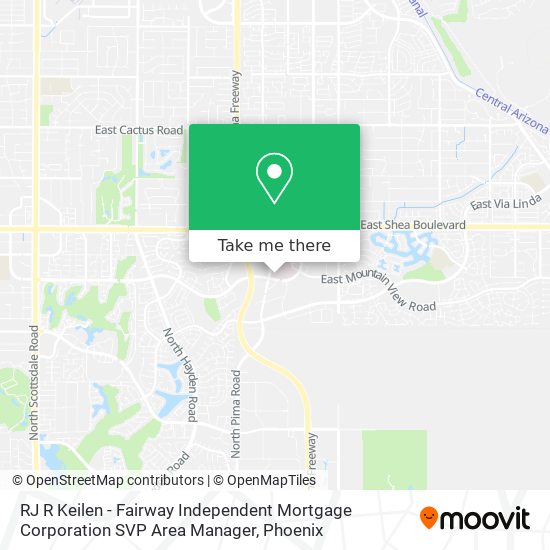 Mapa de RJ R Keilen - Fairway Independent Mortgage Corporation SVP Area Manager