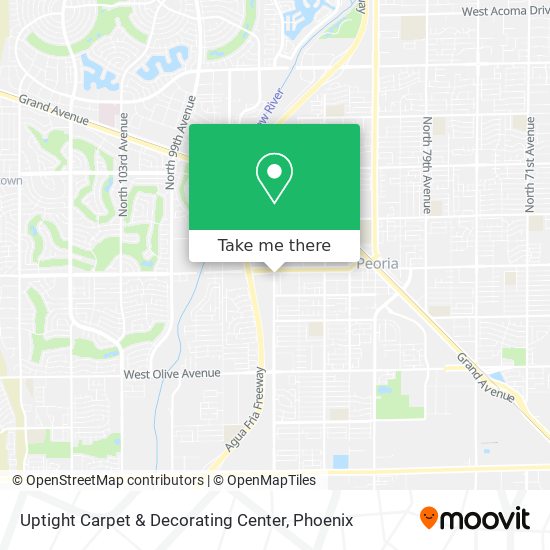 Mapa de Uptight Carpet & Decorating Center