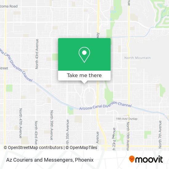 Az Couriers and Messengers map