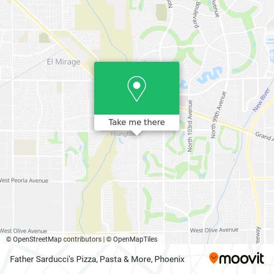 Mapa de Father Sarducci's Pizza, Pasta & More