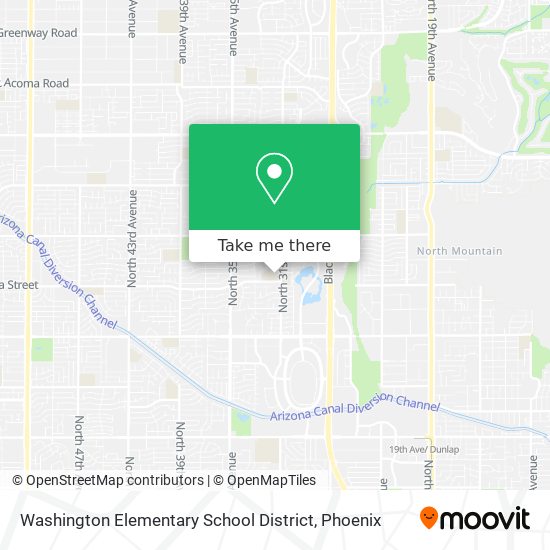 Washington Elementary School District map