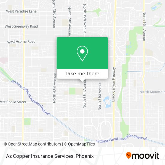 Mapa de Az Copper Insurance Services