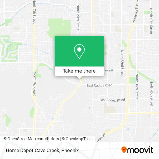 Mapa de Home Depot Cave Creek