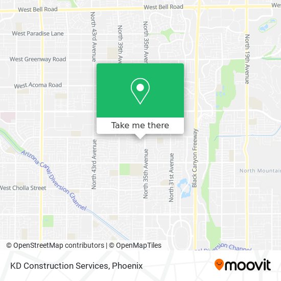 KD Construction Services map