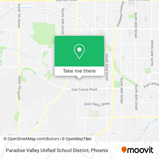 Paradise Valley Unified School District map