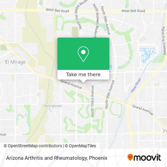 Arizona Arthritis and Rheumatology map