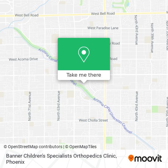 Banner Children's Specialists Orthopedics Clinic map