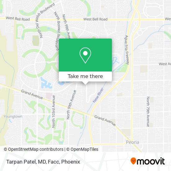 Tarpan Patel, MD, Facc map