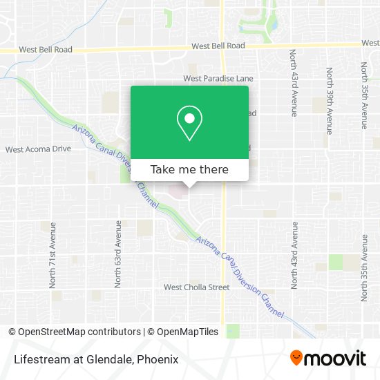 Lifestream at Glendale map