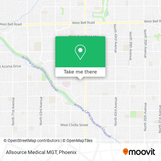 Mapa de Allsource Medical MGT