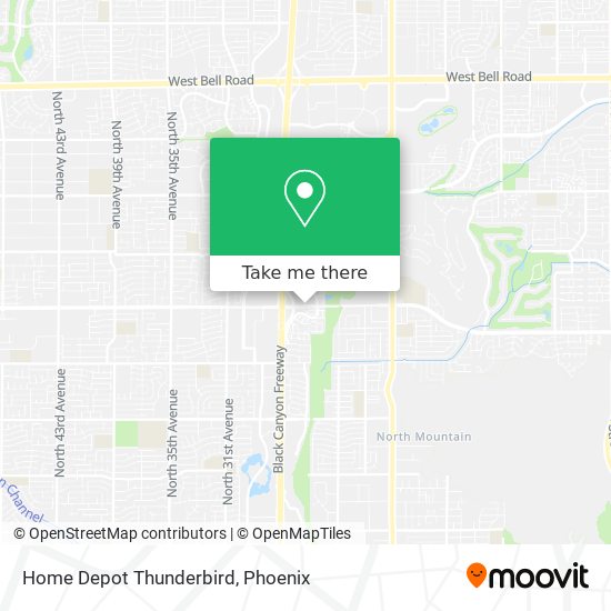 Mapa de Home Depot Thunderbird