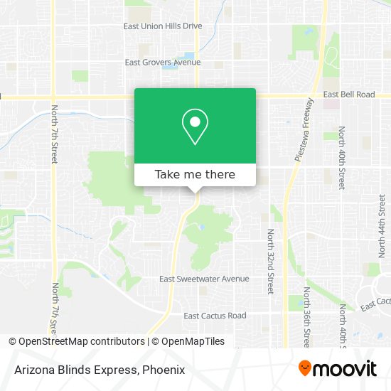 Arizona Blinds Express map