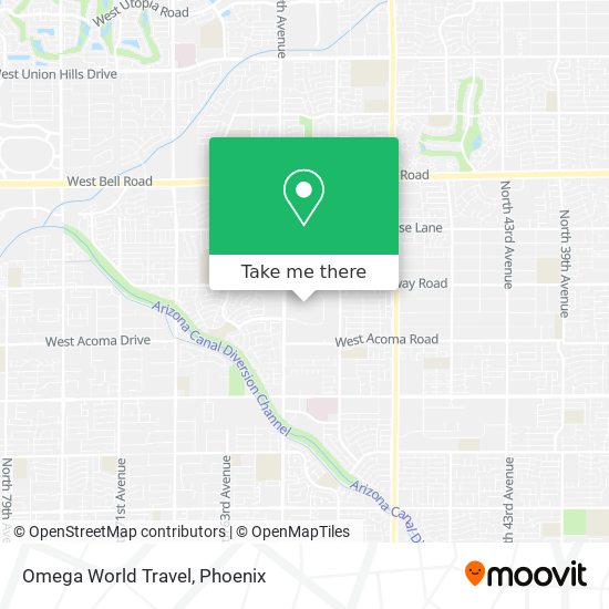 Mapa de Omega World Travel