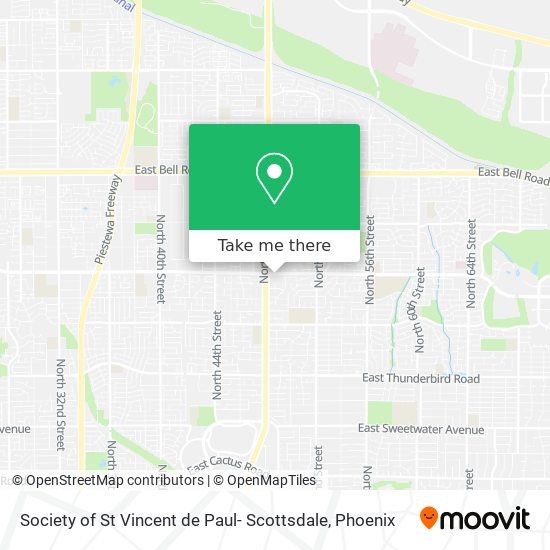 Society of St Vincent de Paul- Scottsdale map