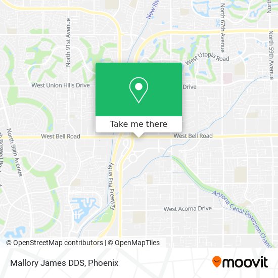 Mallory James DDS map