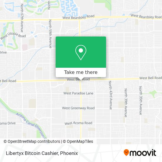 Libertyx Bitcoin Cashier map