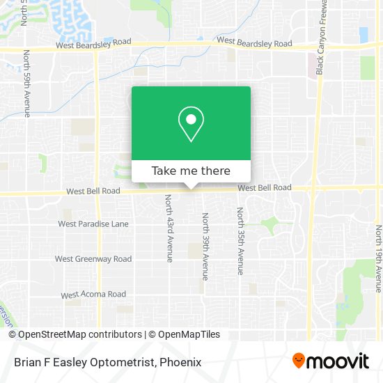 Brian F Easley Optometrist map