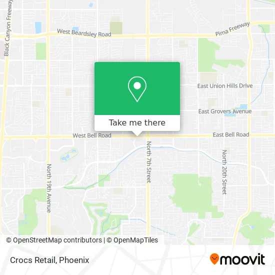 Crocs Retail map