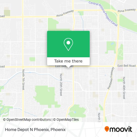 Mapa de Home Depot N Phoenix