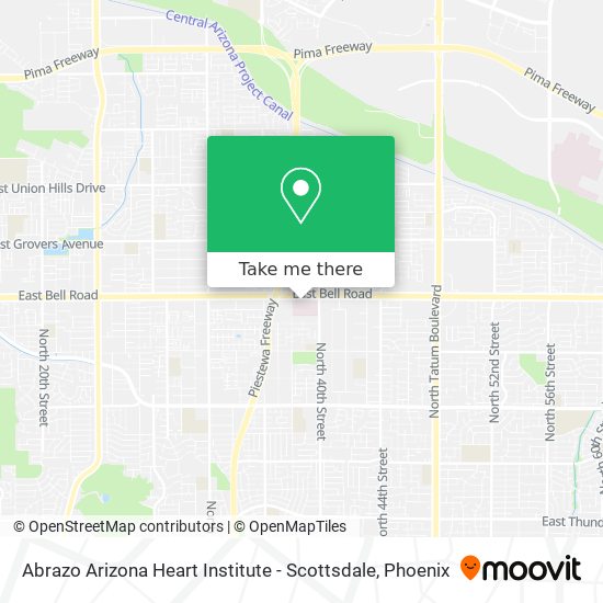 Abrazo Arizona Heart Institute - Scottsdale map