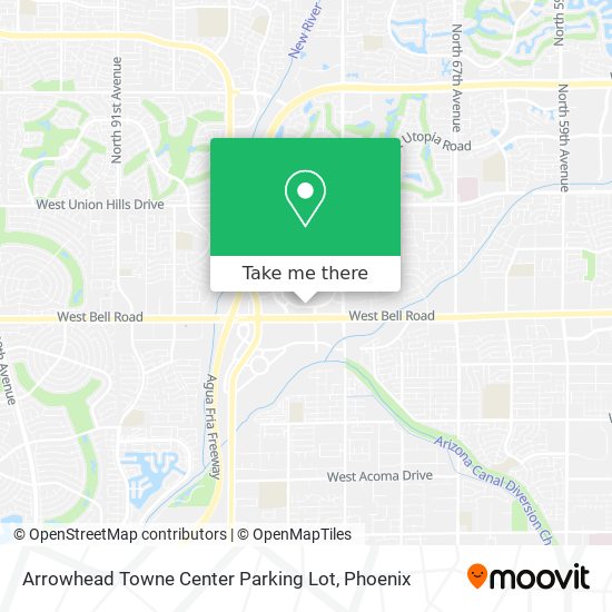 Mapa de Arrowhead Towne Center Parking Lot