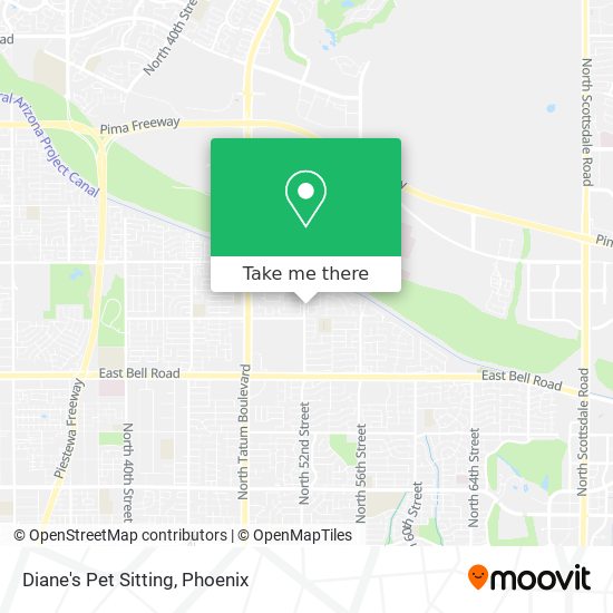 Diane's Pet Sitting map