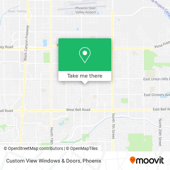 Mapa de Custom View Windows & Doors