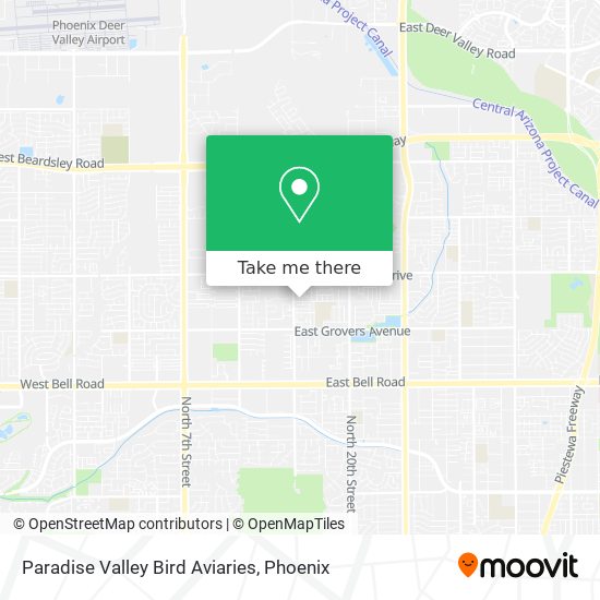 Paradise Valley Bird Aviaries map