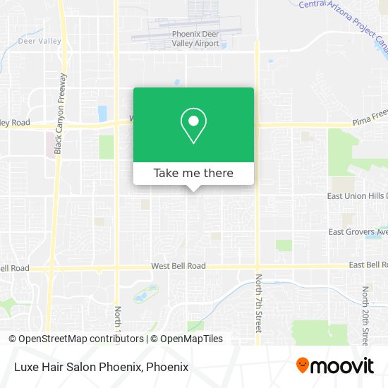 Luxe Hair Salon Phoenix map