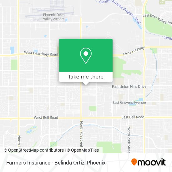 Farmers Insurance - Belinda Ortiz map