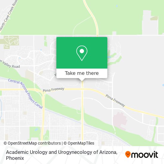 Academic Urology and Urogynecology of Arizona map