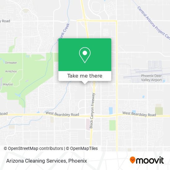Mapa de Arizona Cleaning Services