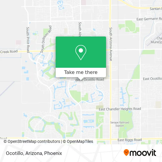 Ocotillo, Arizona map