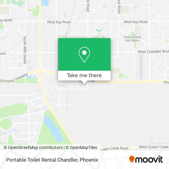 Mapa de Portable Toilet Rental Chandler