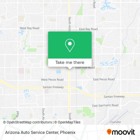 Mapa de Arizona Auto Service Center