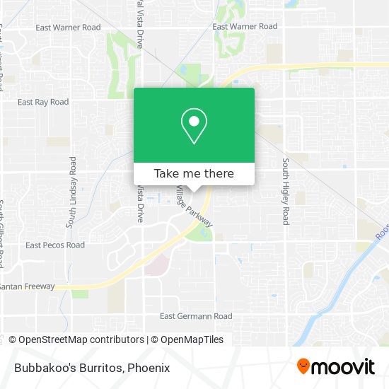 Bubbakoo's Burritos map