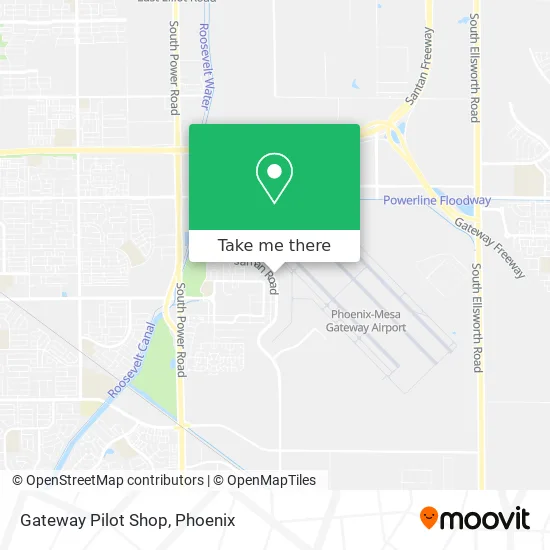 Gateway Pilot Shop map