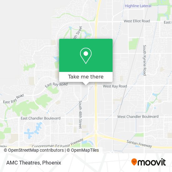 AMC Theatres map