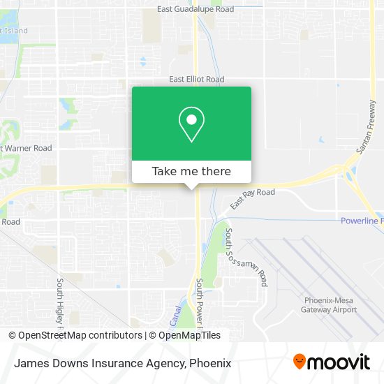 James Downs Insurance Agency map