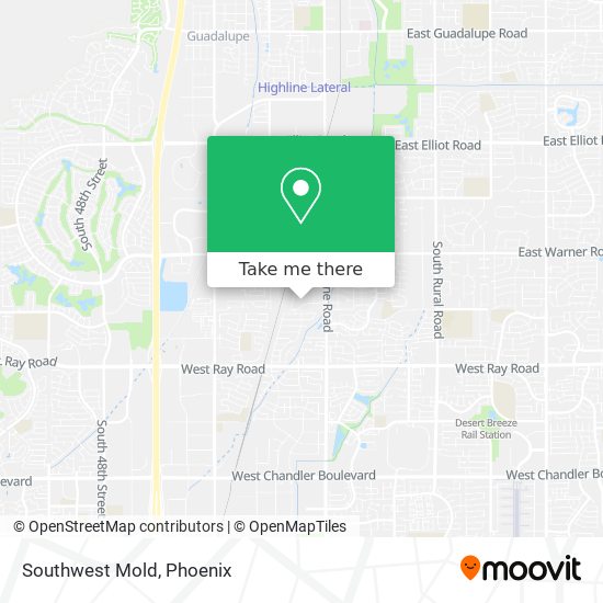 Southwest Mold map