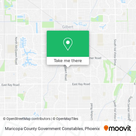 Maricopa County Government Constables map