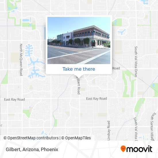 Mapa de Gilbert, Arizona