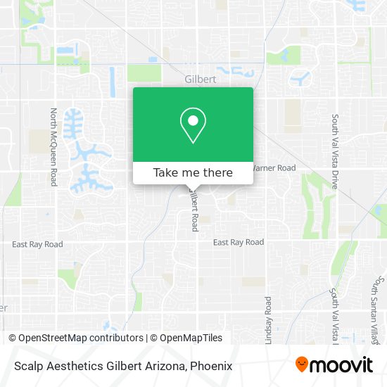 Scalp Aesthetics Gilbert Arizona map