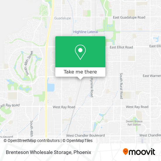 Brenteson Wholesale Storage map