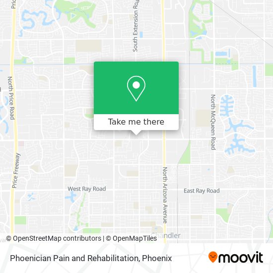 Phoenician Pain and Rehabilitation map